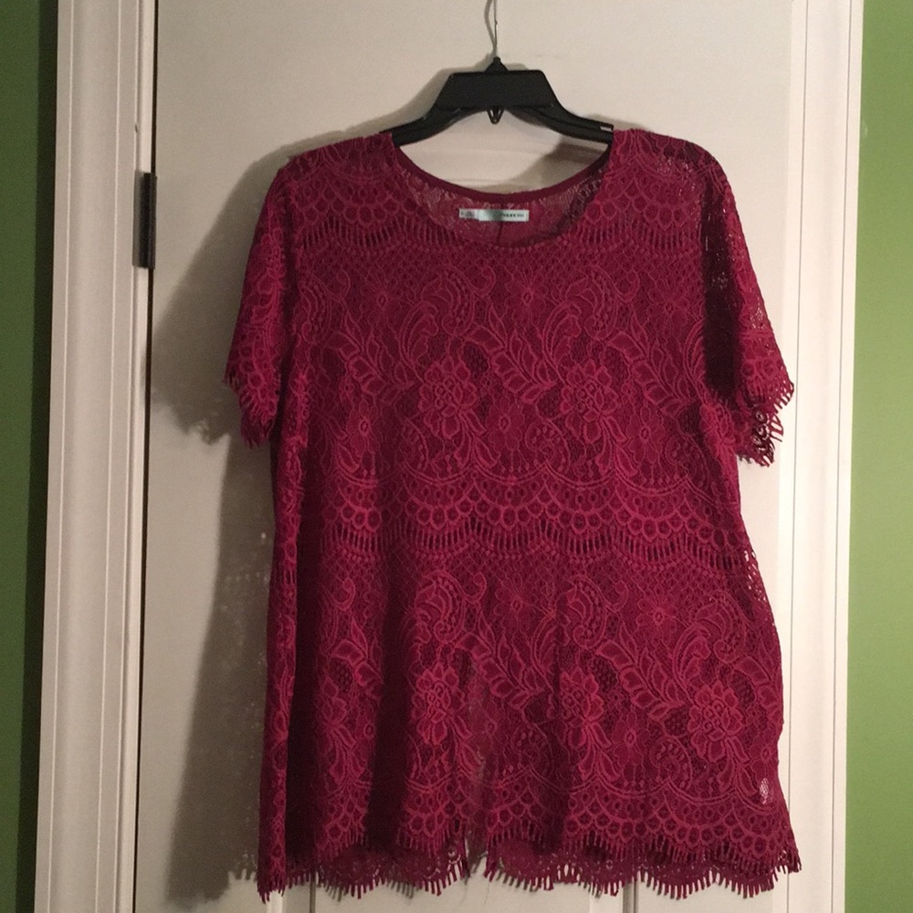 Maroon Maurices Top